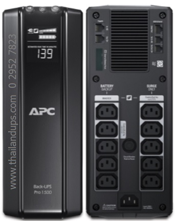 BR1500GI - APC Power-Saving Back-UPS Pro 1500, 1500VA, 230V, LCD, 10 IEC outlets (5 surge)